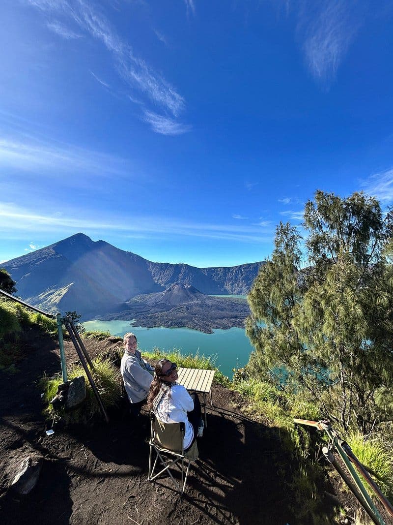 Mount Rinjani Trekking Tour Group at Summit 10