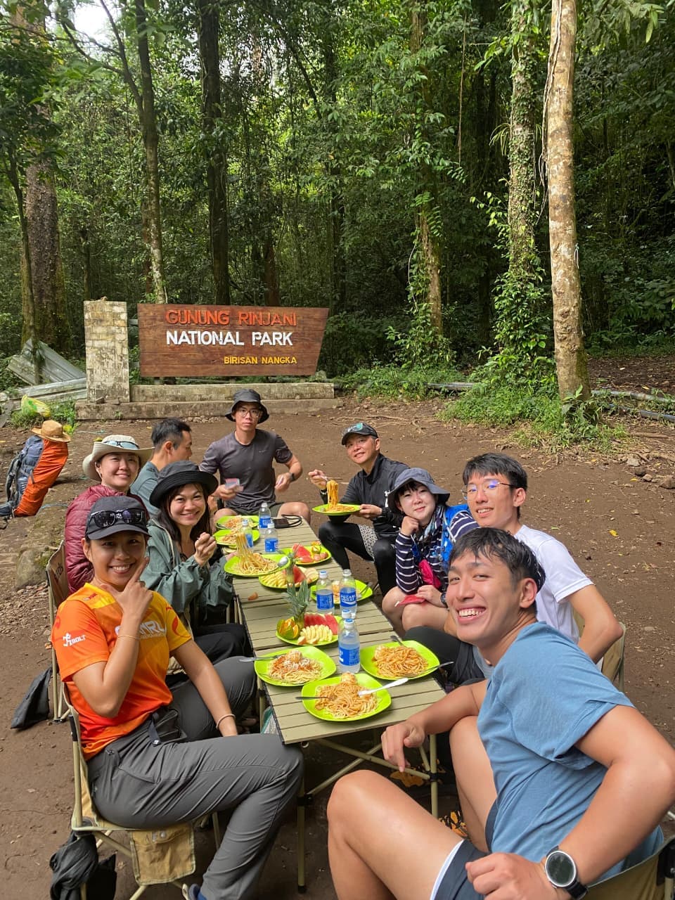 Mount Rinjani Trekking Tour Group at Summit 3